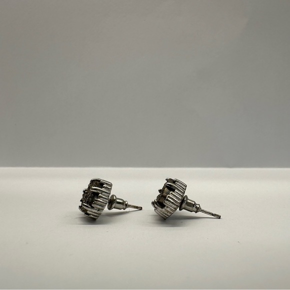 Kendra Scott Tessa Drusy Earrings Platinum Silver Stud Earrings Jewel Small Nice - Picture 6 of 11